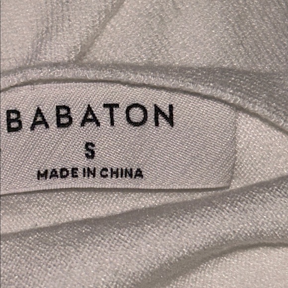 Aritzia Babaton Inspiration Sweater Boatneck in Light Birch Size small - Picture 3 of 5